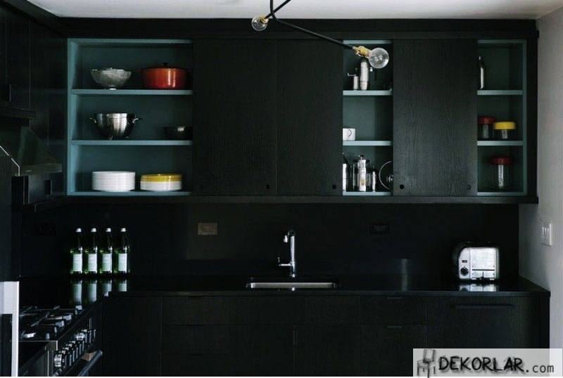 Siyah Mutfak Tasarımı - 2