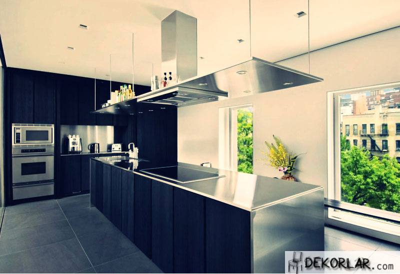 Siyah Mutfak Tasarımı - 3